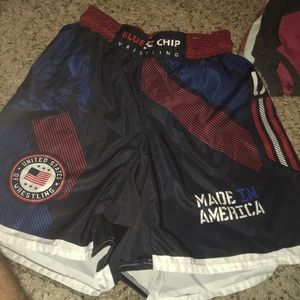Blue chip wrestling shorts